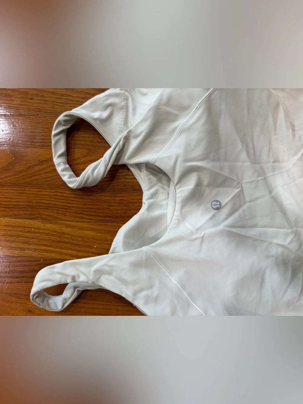 Lululemon Cream High-Neck Cropped Tank Top